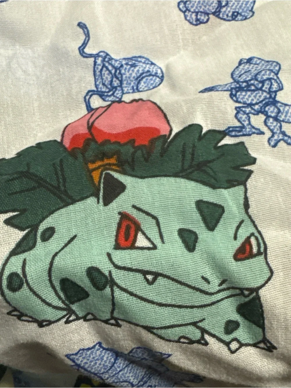 Vtg Nintendo 1998 Pokemon Pikachu Springs 2 Twin Size Fitted Bed Sheets 38x76 in